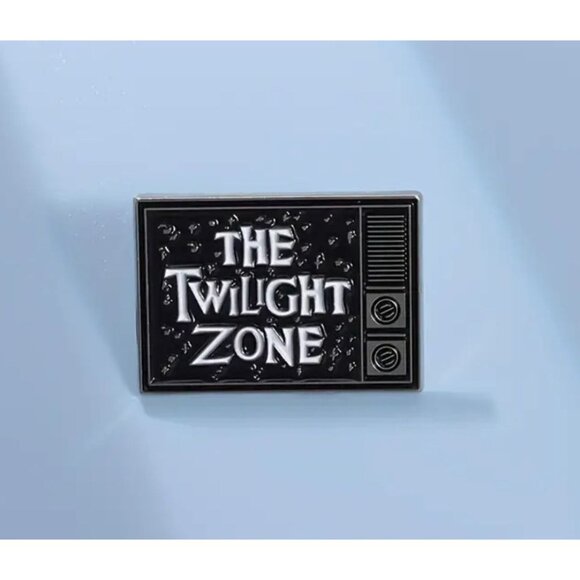 THE TWILIGHT ZONE 60s Retro Rod Serling Enamel Backpack Pin NEW NWOT - Picture 3 of 3